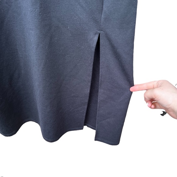 Leith Scoop Neck Midi Dress with Slit - Picture 5 of 7